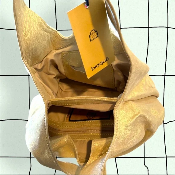 blaque Shiny Suede Mini Hobo Bag - Picture 5 of 8